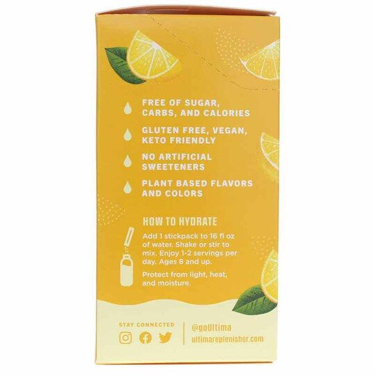 Ultima Replenisher Electrolyte Drink Mix Packets, ULTR